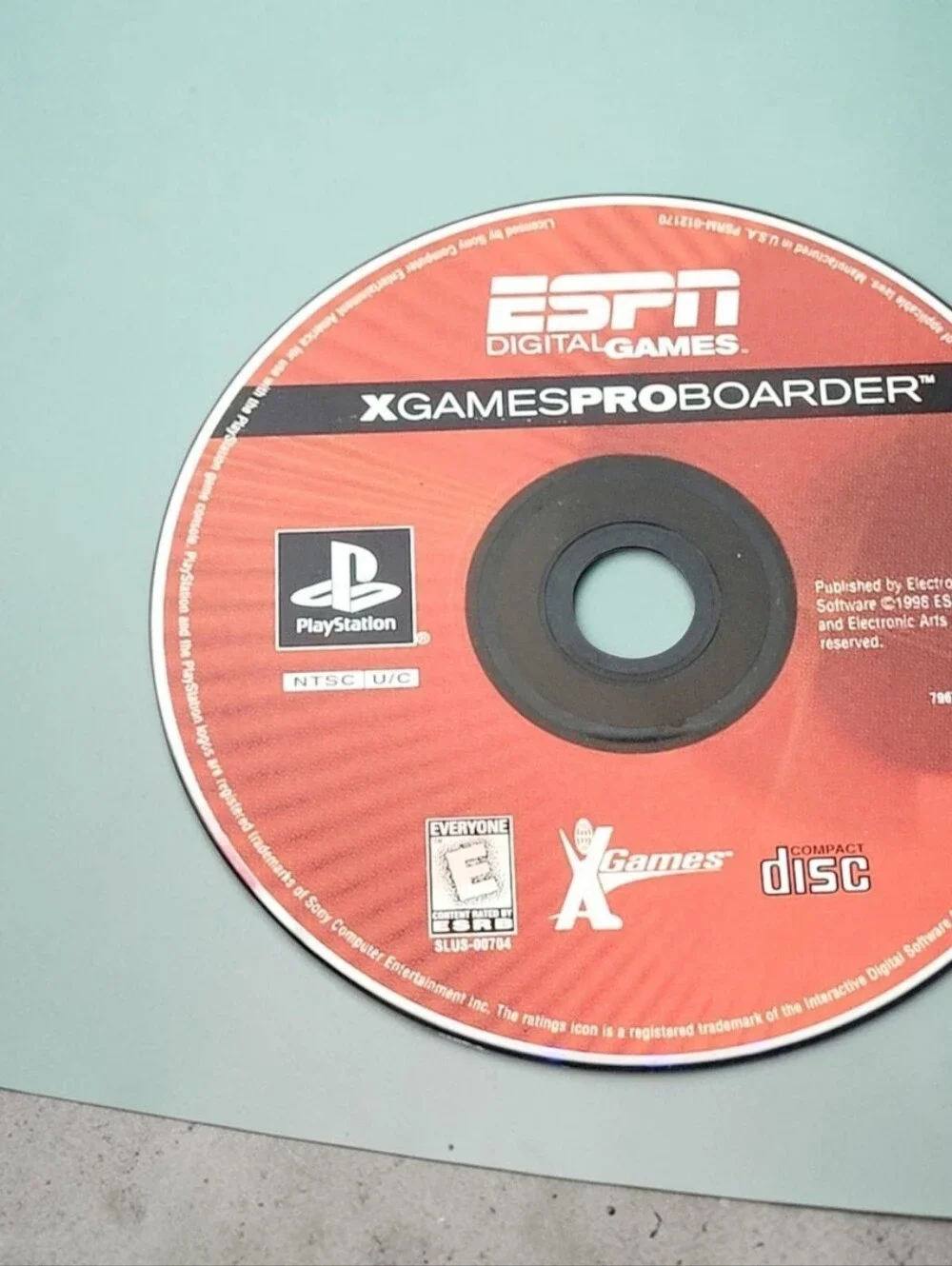 ESPN X Games ProBoarder (Sony PlayStation 1, 1999) Game Disc Only Paper Sleeve.